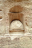 Petra - the Siq, Sabinos carvings - sacred betyls representations